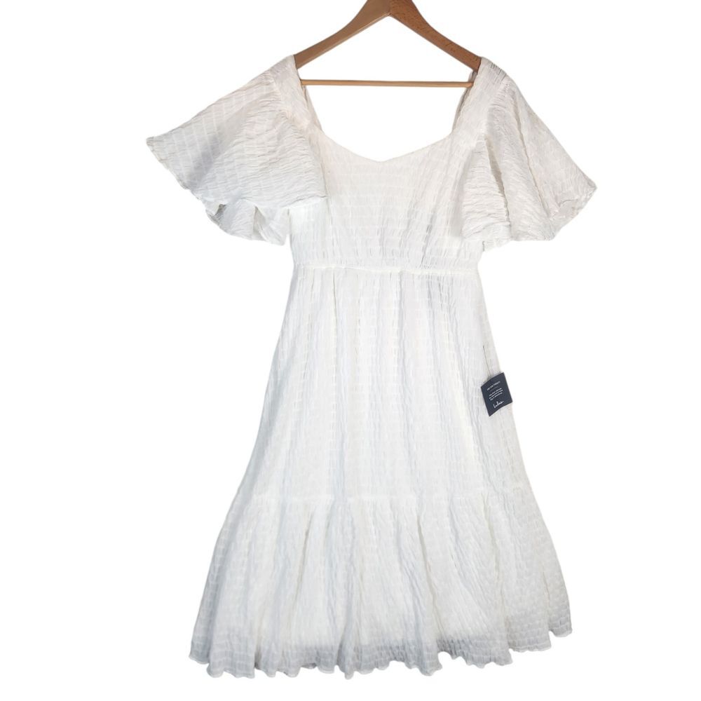Lulu's White Off-Shoulder Midi Dress